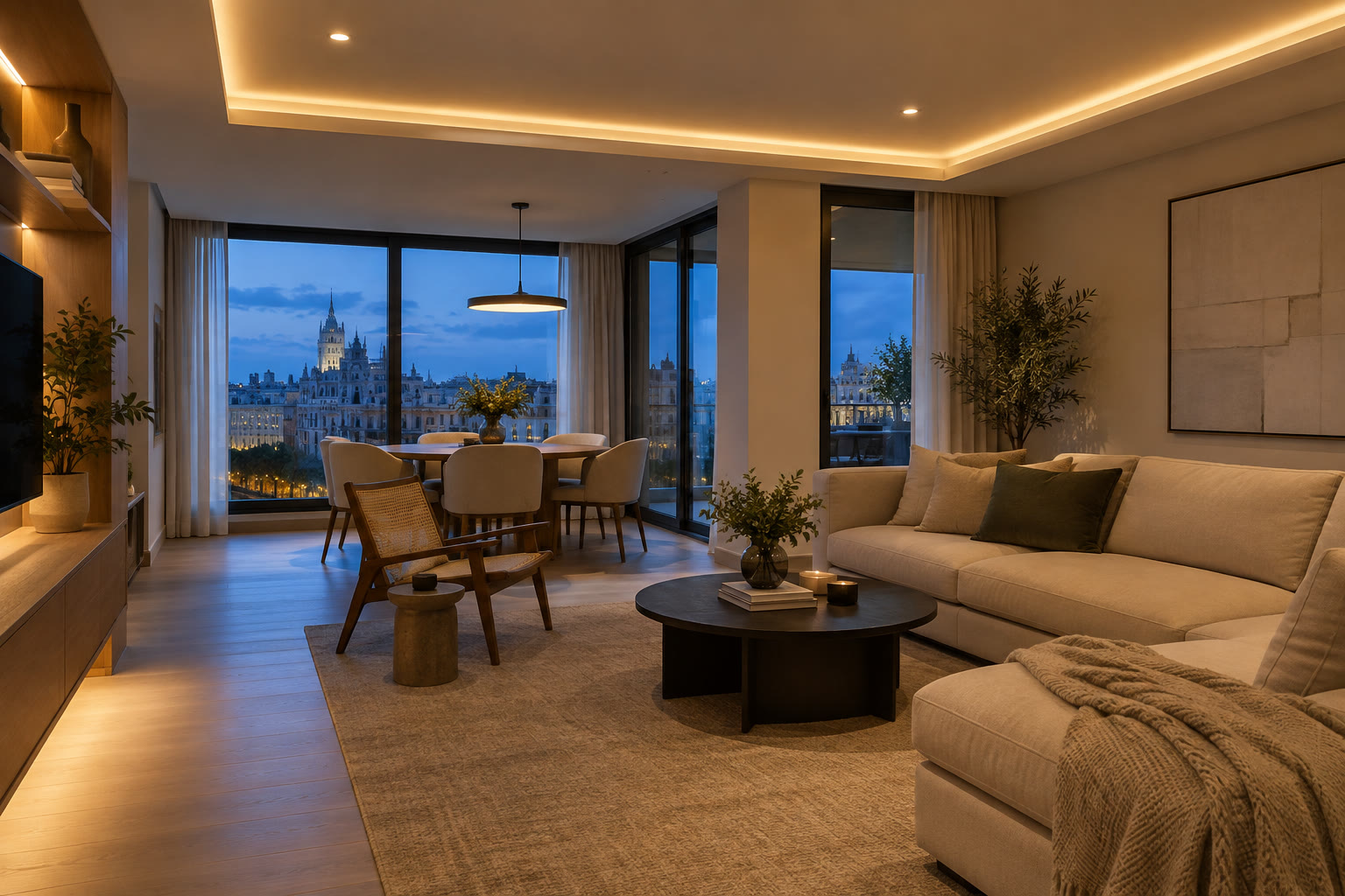 Iluminación LED en una vivienda